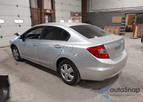 2012 Honda Civic Lx z USA, uszkodzony, nr VIN 19XFB2F59CE382785